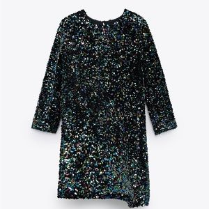 SOLD—ZARA festive sequin dress